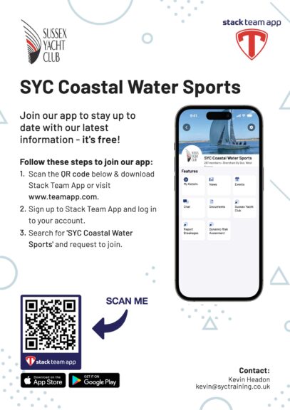 Stack Team App with Sussex Yacht Club